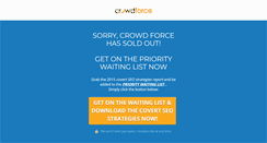 Desktop Screenshot of crowdforcex.com