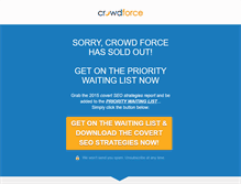 Tablet Screenshot of crowdforcex.com
